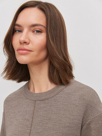 Костюм с юбкой из шерсти мериноса и вискозы Меридиан