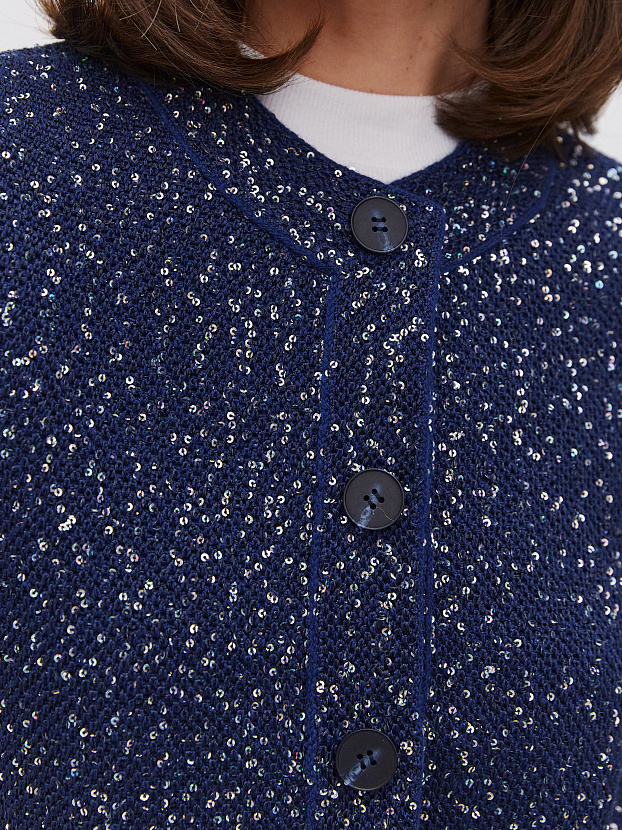 Антарес жакет трикотажный (синий, 44-46)