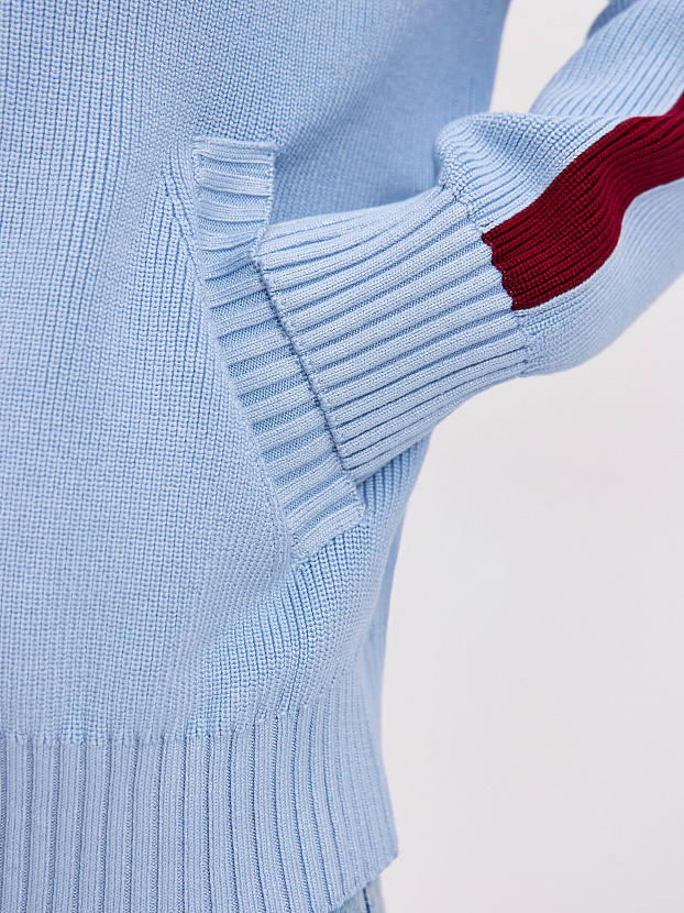 Энджел джемпер (бомбер) трикотажный (голубой, 44-46)