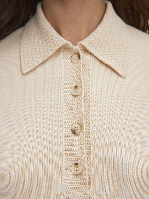 Фреско джемпер трикотажный (кремовый, 44-46)