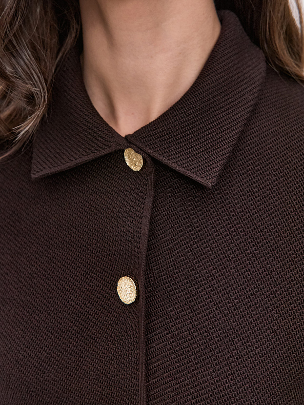 Милена жакет трикотажный (темно-коричневый, 44-46)