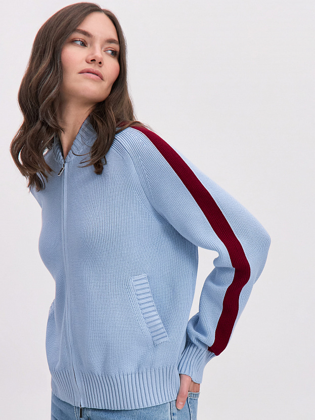 Энджел джемпер (бомбер) трикотажный (голубой, 44-46)