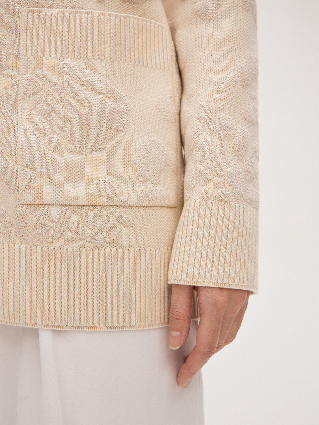 Орли кардиган трикотажный (кремовый, 44-46)