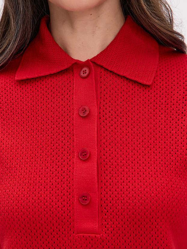 Симоне джемпер (футболка) трикотажный (красный, 44-46)