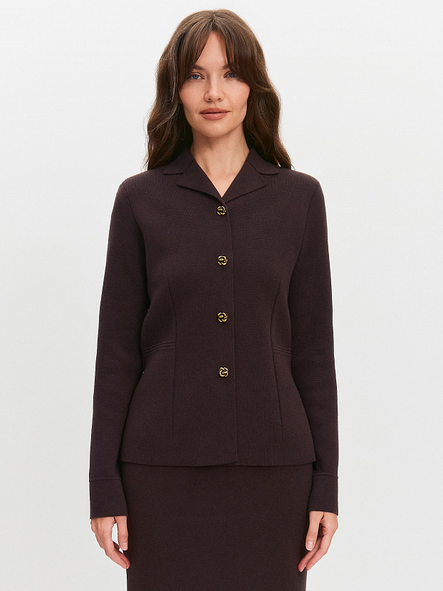 Кристи жакет трикотажный (т.коричневый, 46)