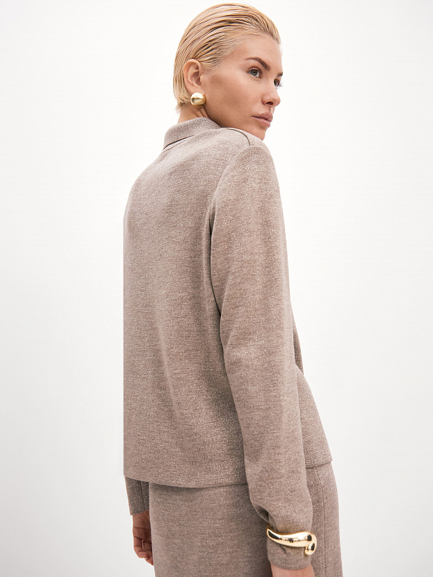 Логан джемпер(поло) трикотажный (какао, 44-46)