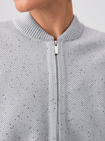 Бомбер из хлопка с пайетками Рио