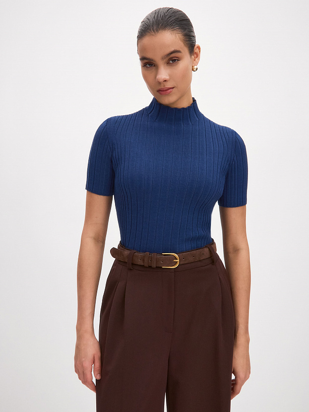 Дайси водолазка трикотажная (темно-синий, 44-46)