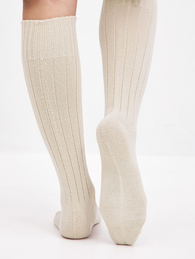 Гольфы трикотажные Степ (молочный, 36-40)