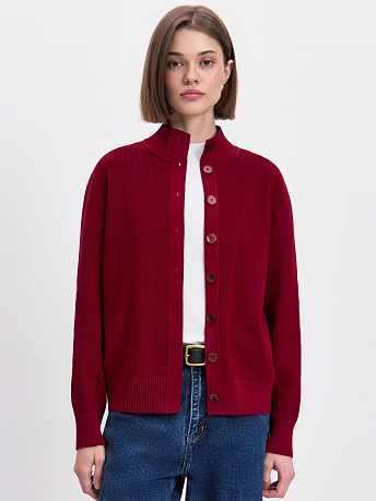 Кардиган на пуговицах с хлопоком и вискозой Латина