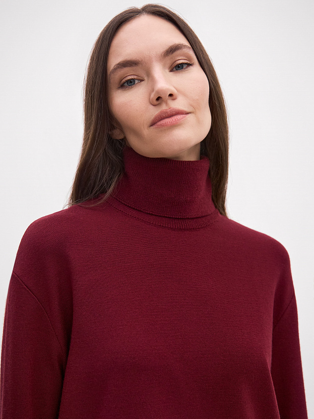 Сатурн костюм (джемпер+брюки) трикотажный (бордо, 40-42/164-170)