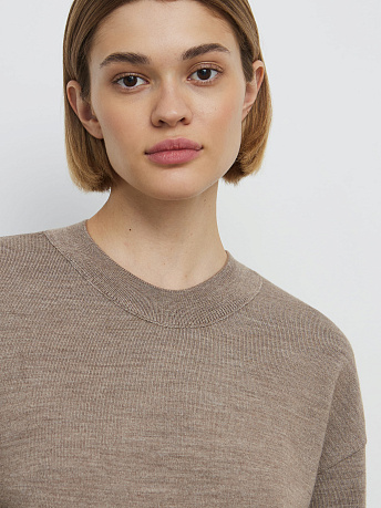 Джемпер из шерсти мериноса и вискозы Дания