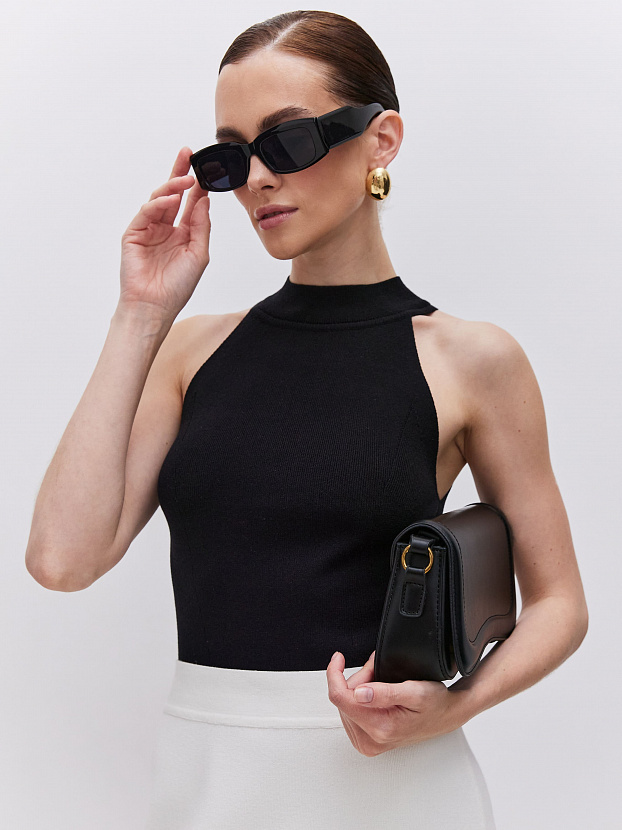 Милана майка трикотажная (черный, 44-46)