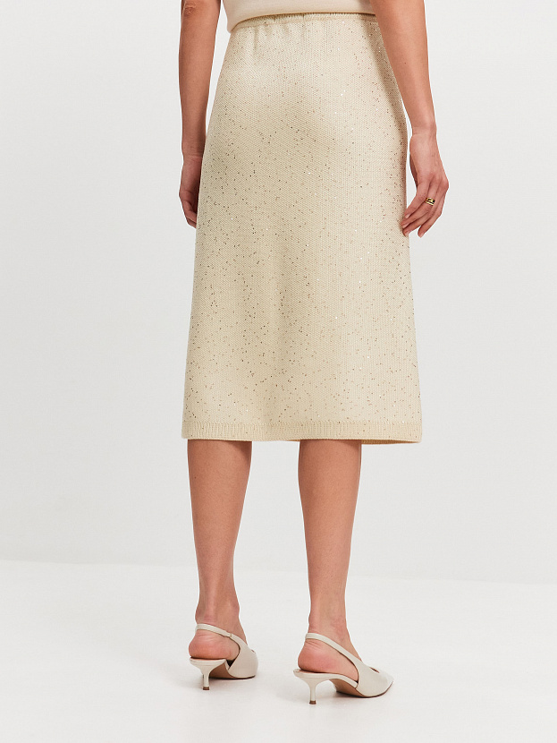 Лора юбка трикотажная (кремовый, 44-46)