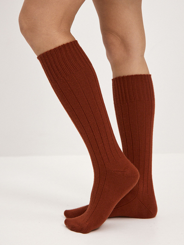 Гольфы трикотажные Степ (терракотовый, 36-40)