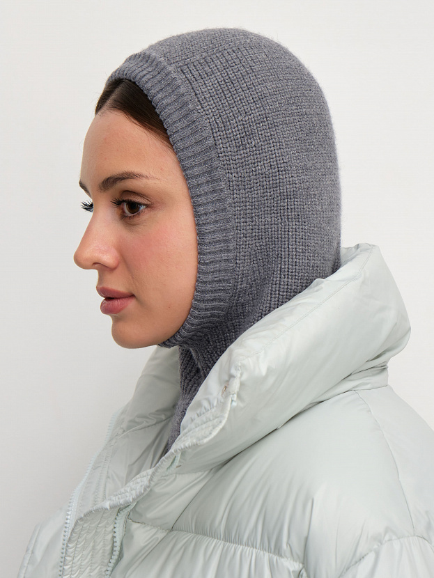 Экрю капор трикотажный (св. маренго, 56-58)