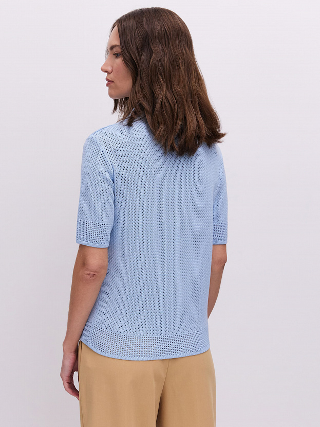 Симоне джемпер (футболка) трикотажный (голубой, 44-46)