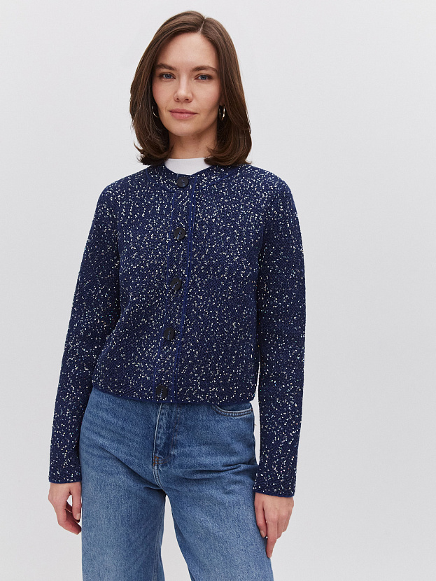 Антарес жакет трикотажный (синий, 44-46)