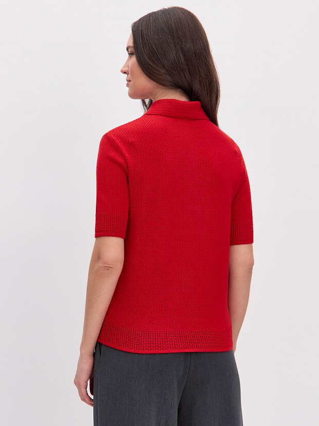 Симоне джемпер (футболка) трикотажный (красный, 44-46)