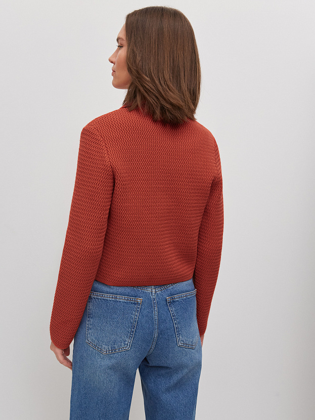 Селена жакет трикотажный (темно-оранжевый, 46)