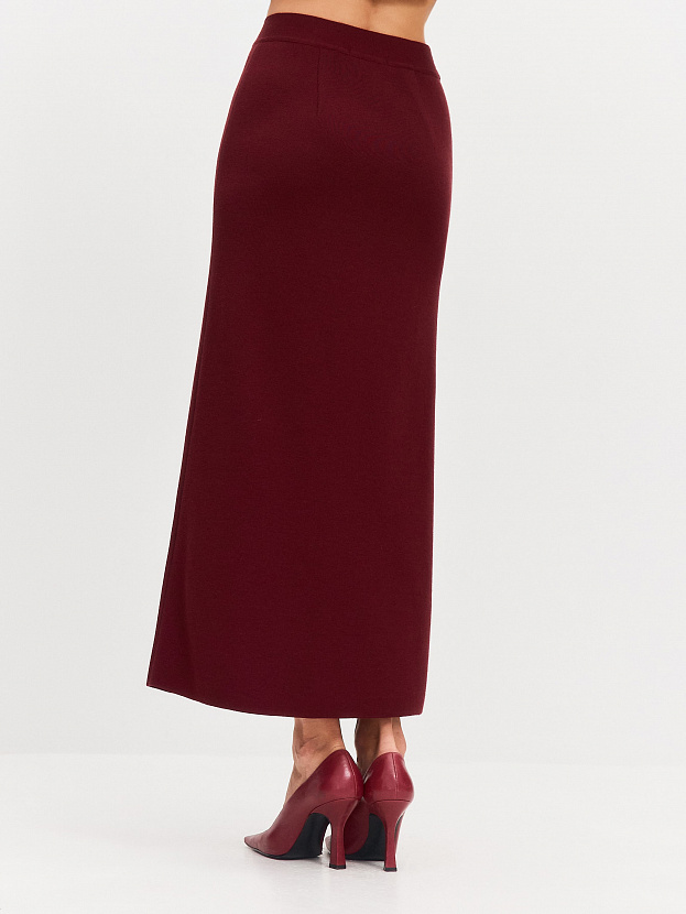 Ненси юбка трикотажная (бордовый, 44-46)