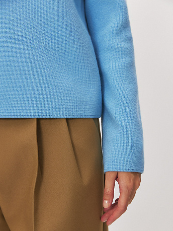 Джемпер поло из шерсти мериноса Крафт