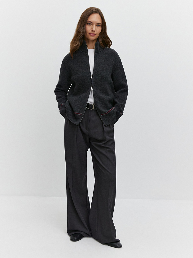 Азимут джемпер трикотажный (темно-серый, 44-46)