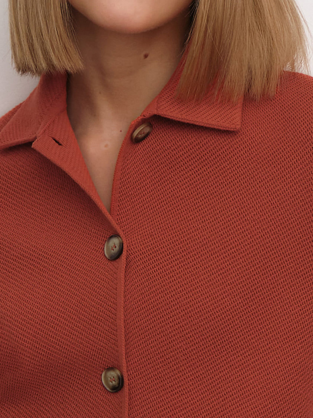 Лацио жакет трикотажный (темно-оранжевый, 44-46)