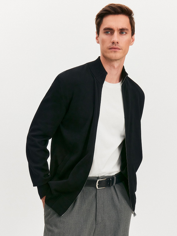 Лиссабон кардиган трикотажный (черный, 48/176-182)