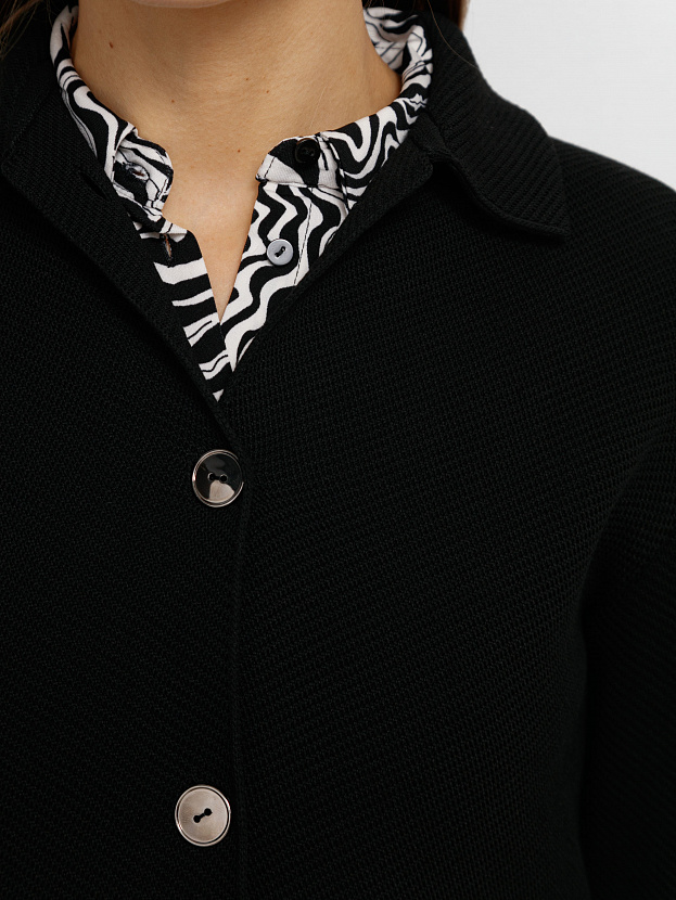 Лацио жакет трикотажный (черный, 44-46)