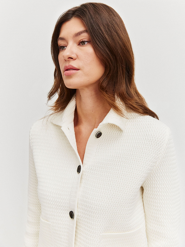 Селена жакет трикотажный (молочный, 46)