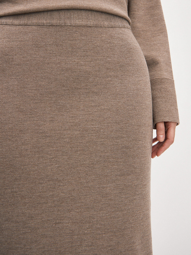 Каролла юбка трикотажная (какао, 46)