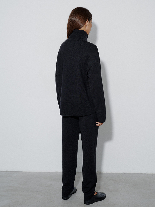 Вест брюки трикотажные (черный, 44-46/164-170)