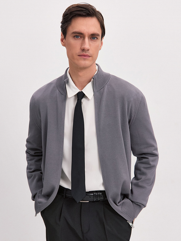 Ларго кардиган трикотажный (т.серый, 48/176-182)