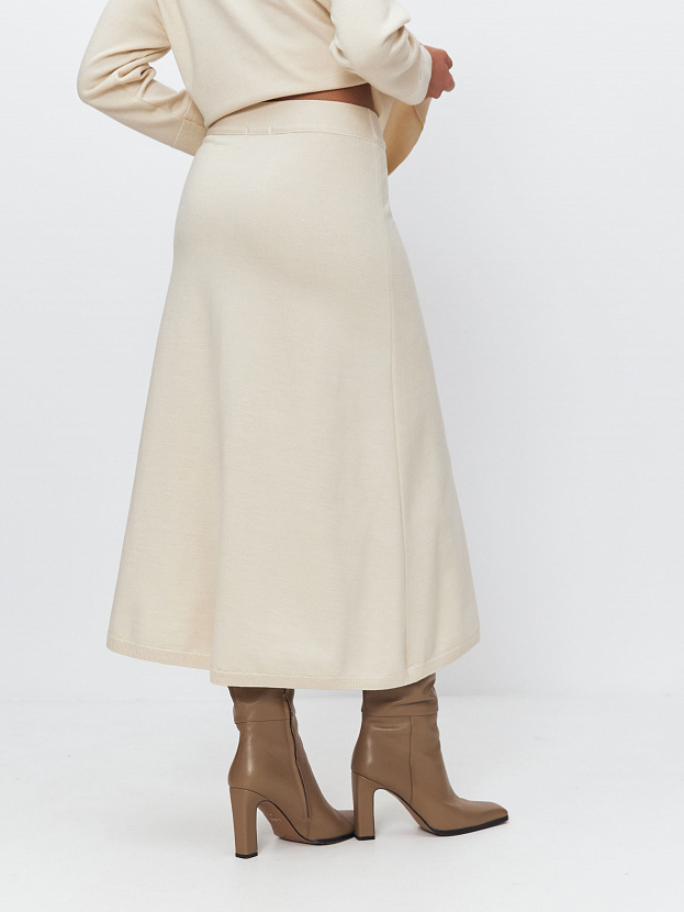 Мисти юбка трикотажная (кремовый, 44-46)