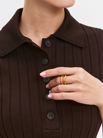 Поло облегающего силуэта Вега