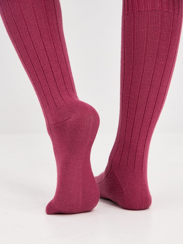 Гольфы трикотажные Степ (брусника, 36-40)