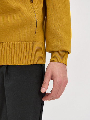 Кардиган мужской из хлопка с карманами на молнии