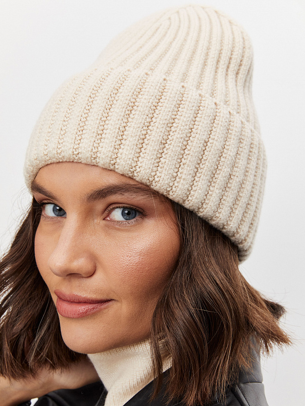Лайт шапка трикотажная (кремовый, 56-58)