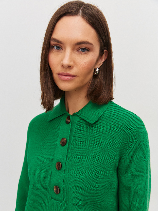 Крафт джемпер трикотажный (ярко-зеленый, 44-46)