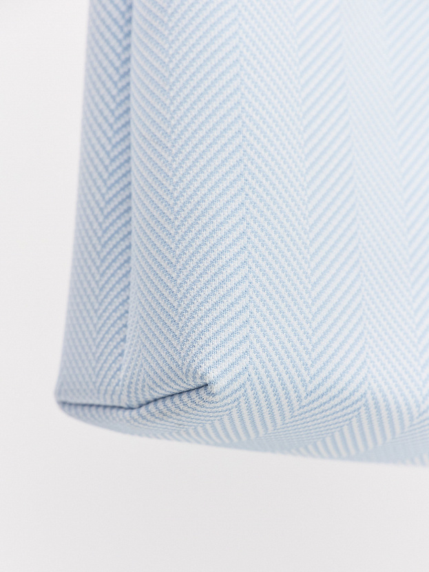 Сумка с косметичкой 2025-Е02 (белый/голубой)