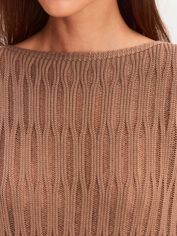 Альфа джемпер трикотажный (какао, 40-44)