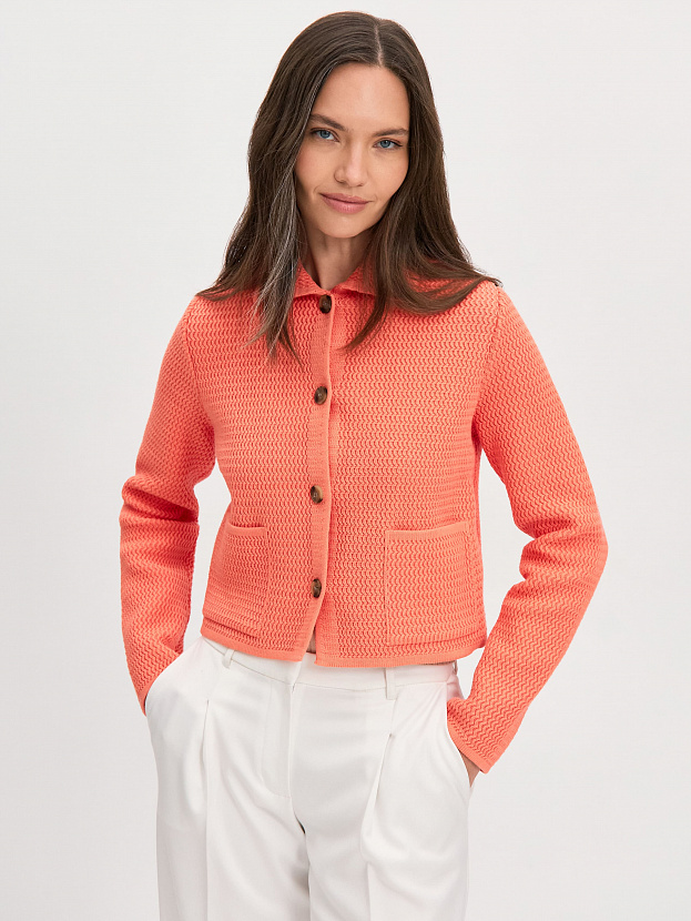Селена жакет трикотажный (коралловый, 46)