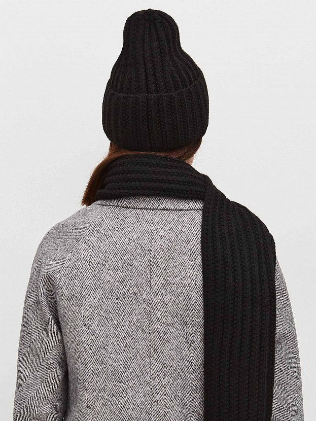 Черри шапка трикотажная (черный, 56-58)