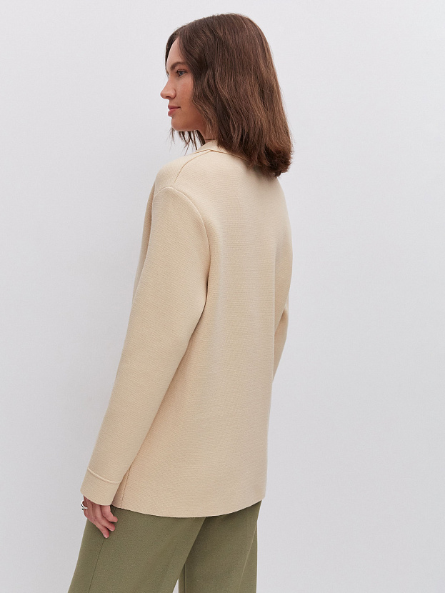 Фарго пиджак трикотажный (светло-бежевый, 44-46)