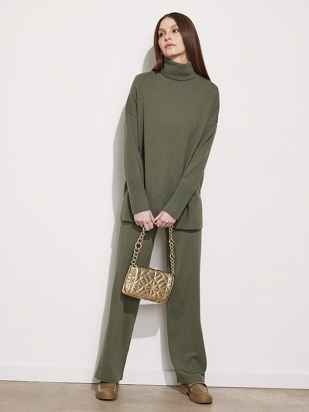 Сатурн костюм (джемпер+брюки) трикотажный (хаки, 40-42/164-170)