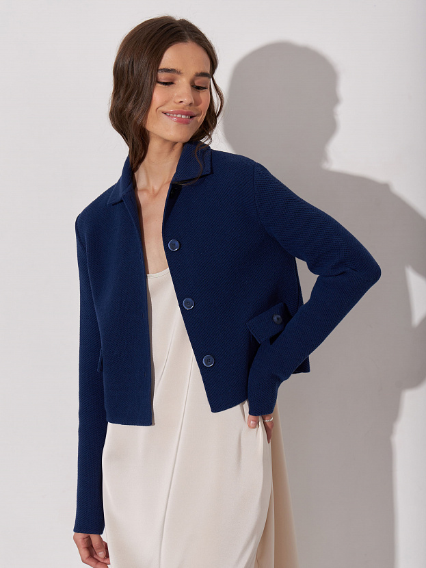 Лацио жакет трикотажный (темно-синий, 44-46)