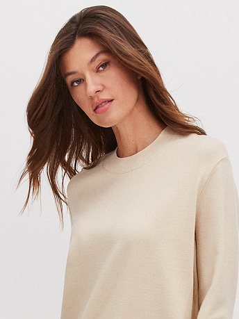 Джемпер из шерсти мериноса и вискозы с полосками Стрит