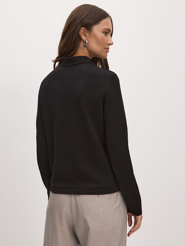 Фреско джемпер трикотажный (черный, 44-46)