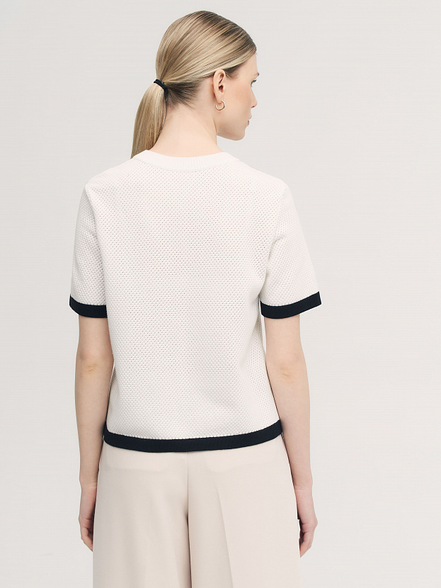 Элмонд джемпер (футболка) трикотажный (белый, 44-46)